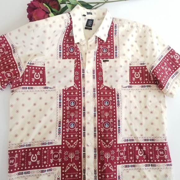 2/$45 Volcom button down shirt - Picture 2 of 5